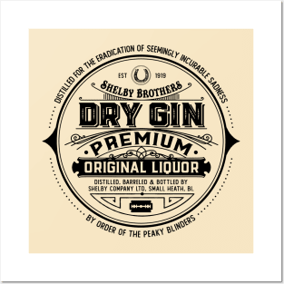 Shelby Brothers Dry Gin Posters and Art